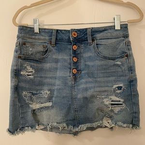 American Eagle Jean Mini Skirt